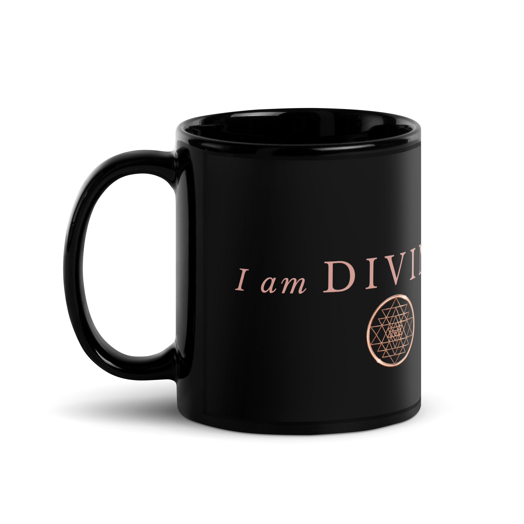 I am DIVINE Sry Yantra (zwart glossy)