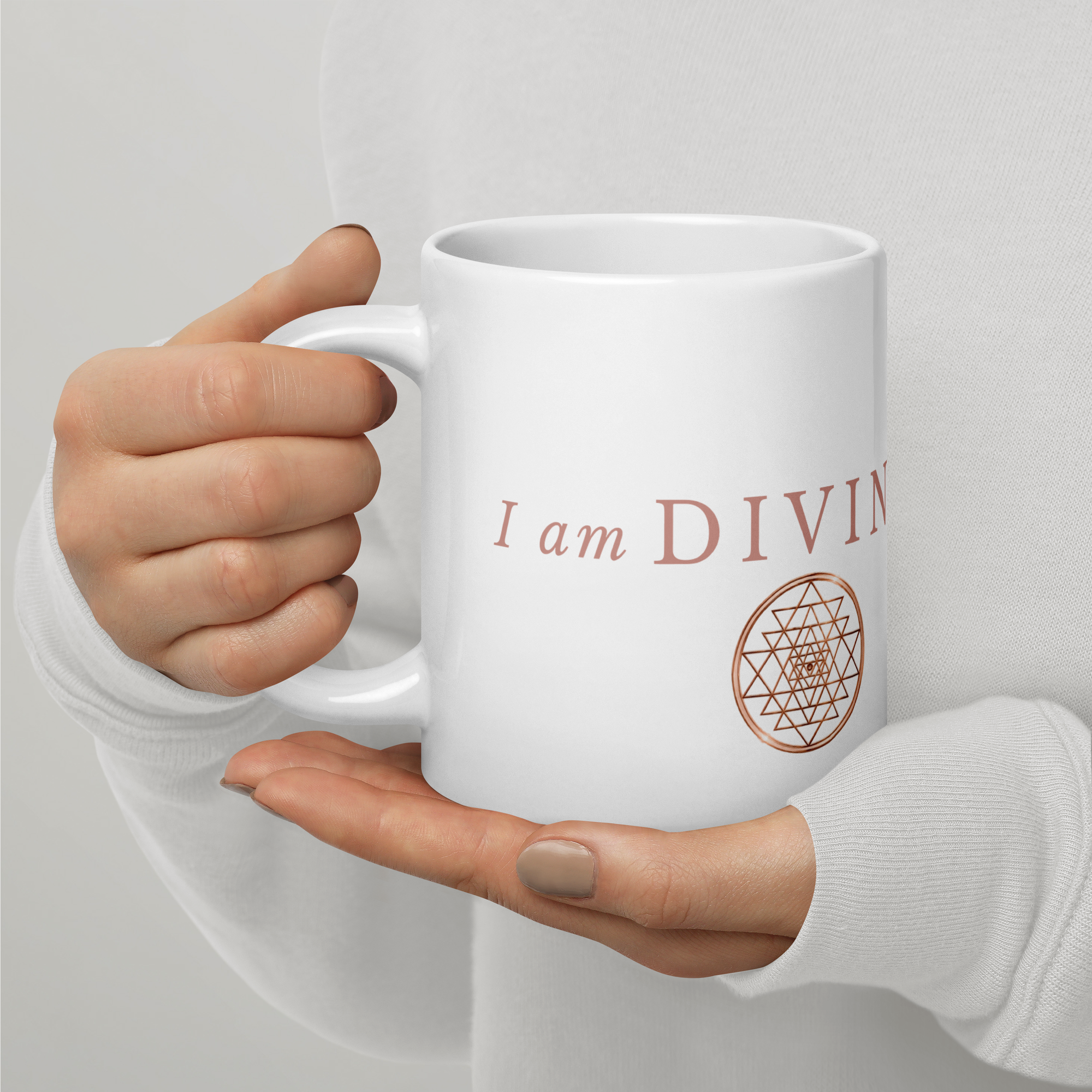 I am DIVINE Sri Yantra (wit Glossy) - Afbeelding 2